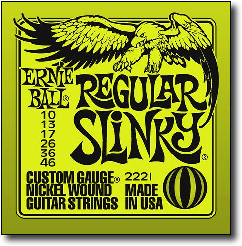  Ernie Ball - Regular Slinky Nickel-Plated Steel Guitar Strings - Silver