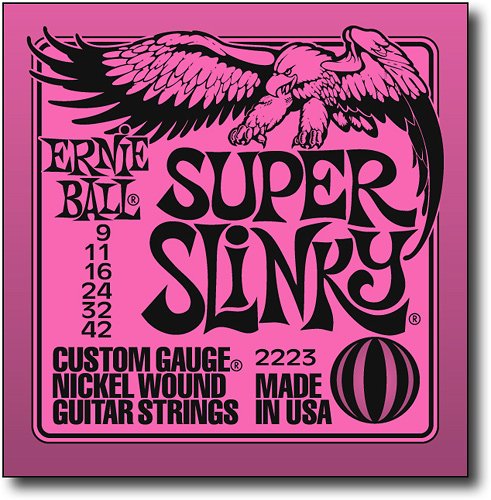  Ernie Ball - Super Slinky Nickel-Plated Steel Guitar Strings - Silver