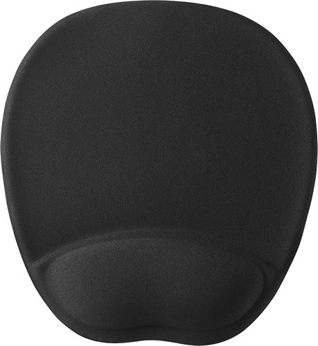 Insignia™ - Mouse Pad with Memory Foam Wrist Rest - Black