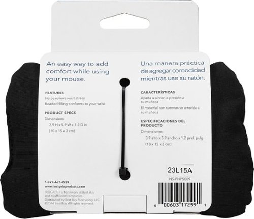 Insignia™ Bead Wrist Cushion - Black WORLDWIDE DELIVERY