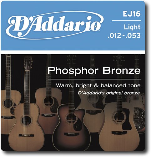  D'Addario - Light Acoustic Guitar Strings - Gold