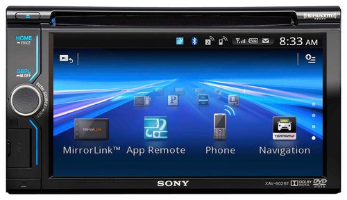  Sony - 6.1&quot; - CD/DVD - Built-In Bluetooth - Satellite Radio-Ready - In-Dash Receiver - Black