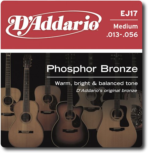  D'Addario - Medium Acoustic Guitar Strings - Gold