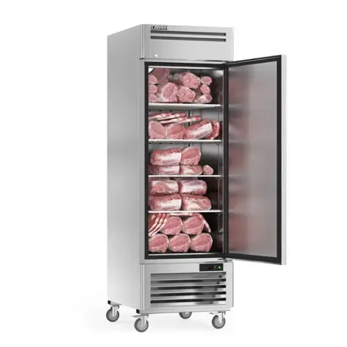 Front. Coolski - Coolski 27" W Commercial Freezer, 19.32 Cu.ft Single Solid Door Stainless Steel Reach-in Freezer - Silver.