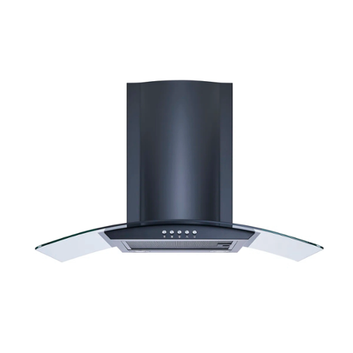 Winflo - 30 inches - Convertible - Wall Range Hood - Black-Front_Standard 