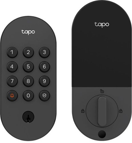 TP-Link Tapo DL100 Smart Wi-Fi Deadbolt Door Lock – Keyless Tactile Buttons, App-Controlled Custom Access, Fits Standard Doors - Black INTERNATIONAL SHIPPING