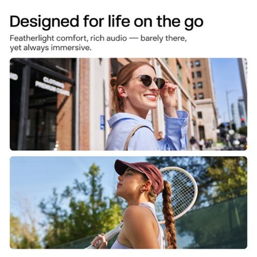 Shokz OpenDots ONE Open-Ear Clip-On True Wireless Bluetooth Earbuds - Red BUY IN MIDDLE EAST