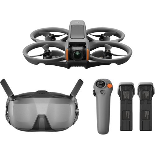 DJI - Avata 2 Fly Smart Combo (Three Batteries) - FPV Drone, 155° FOV, Propeller Guard - Goggles N3 & RC Motion 3 Included-Front_Standard 