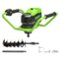 Greenworks - 60V Earth Auger / Post Hole Digger (Tool Only, Battery and Charger Not Included) 3704202T - Green-Front_Standard