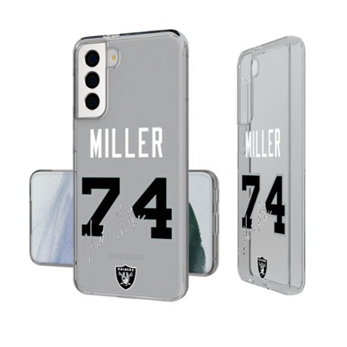 Keyscaper - NFL - Kolton Miller Las Vegas Raiders Galaxy Clear Case - S24 - Multicolor-Front_Standard 