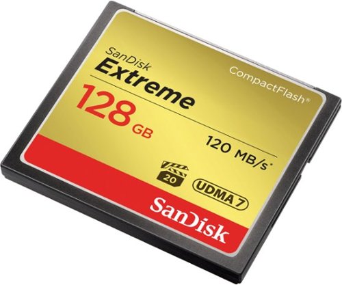 SanDisk Extreme 128GB CompactFlash (CF) Memory Card GLOBAL SHIPPING