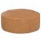 Simpli Home - Brody 32 inch Round Coffee Table Pouf - Distressed Brown-Front_Standard