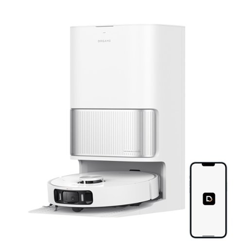 Dreame - GoVac 500 Robot Vacuum and Mop, 19KPa Suction, 167°F Water Self Clean, All-in-1 Station, Tangle-Free, Auto Refill - White-Front_Standard 