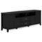 Simpli Home - Burlington SOLID WOOD 72 inch TV Media Stand For TVs up to 80 inches - Black-Front_Standard