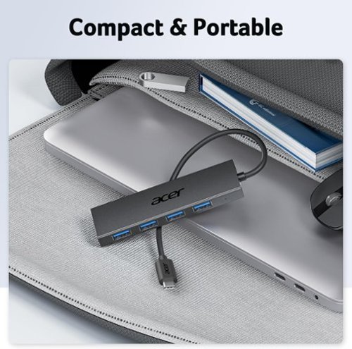 Acer USB C Hub 4 Ports, USB 3.0 Hub, USBC Splitter with TypeC