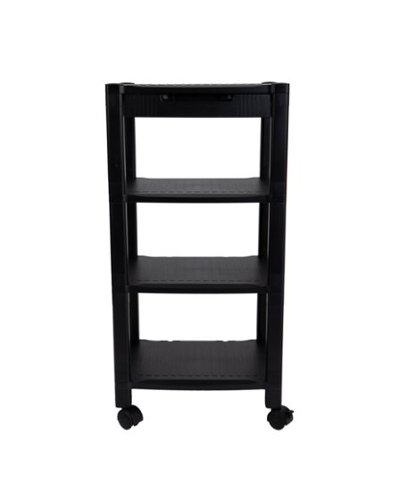Mind Reader - 4-Shelf Printer Cart with Wheels-Front_Standard 