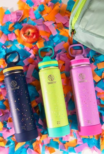 Takeya Actives Confetti 22-oz. Water Bottle with Straw Lid - Purple Love HOW TO BUY
