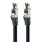 AudioQuest - Vodka RJ/E 16.4' Digital Ethernet Cable with RJ45 to RJ45 Connectors - Black with Blue Stripes-Front_Standard