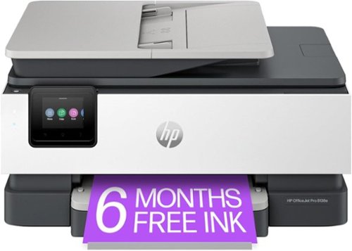 HP - OfficeJet Pro 8138e Wireless All-in-One Color Inkjet Printer Scan Copy Fax - Black/White-Front_Standard 