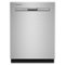 Maytag - 24" Top Control Built-In Tub Dishwasher with 3rd Rack, Dual Power Filtration, 47 dBA - Stainless Steel-Front_Standard