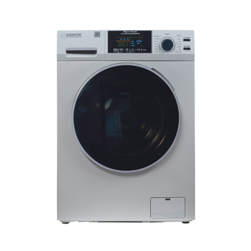 Equator - 1.62 cu ft. VENTLESS DRY Fully Built-in All-in-One Combo Washer Electric Dryer 0-Clearance 110V - EZ 4700 - Silver-Front_Standard 