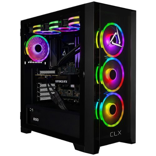 CLX - SET Gaming Desktop - Intel Core Ultra 9 285K - 64GB DDR5 5600 Memory - GeForce RTX 5090 - 2TB NVMe M.2 SSD - 4TB HDD - Black
