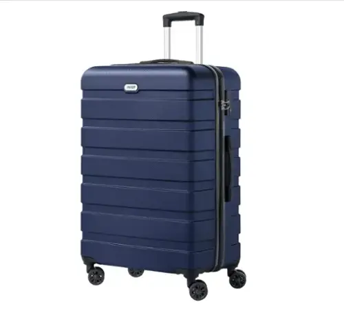 Front. Brick Attic - 28 Inch Luggage PC ABS Hardside Lightweight Suitcase with 4 Universal Wheels TSA Lock Checked-Large - Navy.