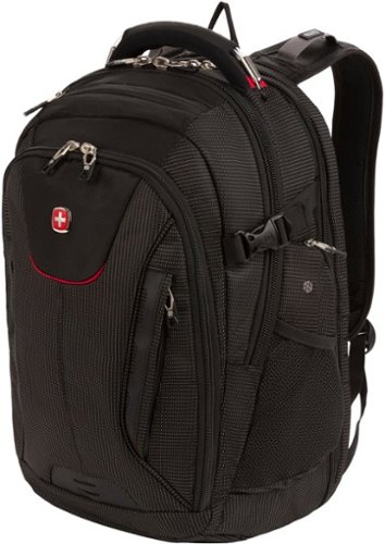 SwissGear Commander USB ScanSmart Laptop Backpack - Dotted Black WORLDWIDE DELIVERY