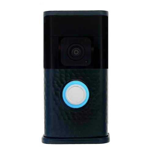 Michael Healy - Hammered Video Doorbell Cover (Ring 3, 3 Plus, 4, Battery Plus and Battery Pro) - Matte Black-Front_Standard 
