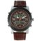 Timetech - Men's Analog/Digital Multi-Function Weekend Sport Watch with Leather Wrist Band - Silver-Front_Standard