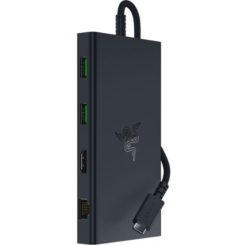 Razer - USB C Dock Station with 11 Ports - Black