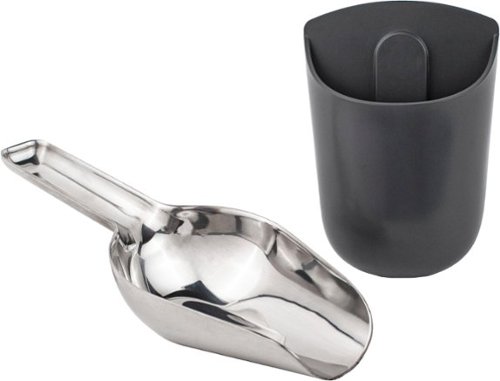 GE Profile - Stainless Steel Ice Scoop and Holder for Opal Ice Makers - Stainless Steel