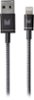 Modal™ - Apple MFi Certified 4' Braided Lightning Cable - Gray-Front_Standard
