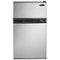 Danby - Designer 3.1 Cu. Ft. Mini Fridge - Black/Stainless Steel Look-Front_Standard