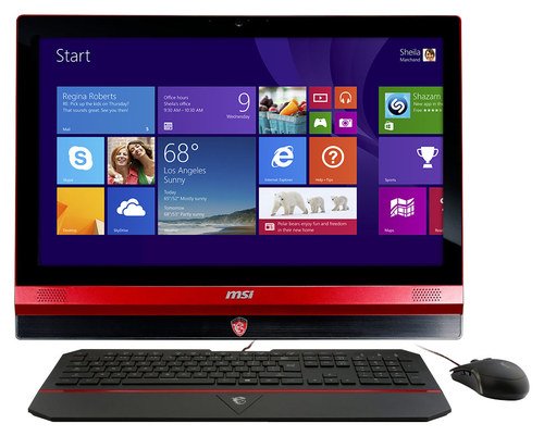  MSI - 23.6&quot; Touch-Screen All-In-One - Intel Core i7 - 12GB Memory - 1TB Hard Drive - Black/Red