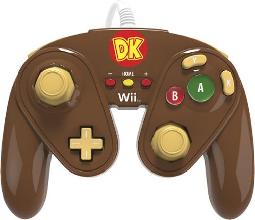  PDP - Fight Pad for Nintendo Wii U and Wii - Brown