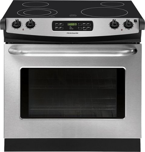  Frigidaire - 4.6 Cu. Ft. Self-Cleaning Drop-In Electric Range - Stainless steel