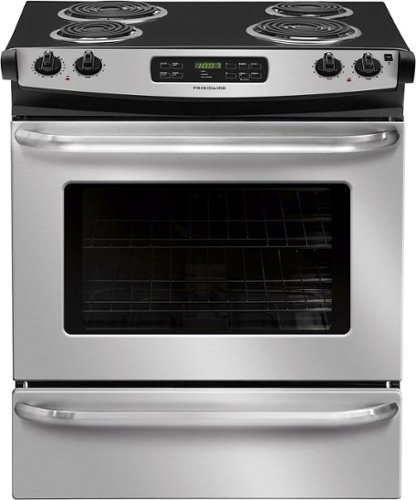  Frigidaire - 4.6 Cu. Ft. Self-Cleaning Slide-In Electric Range - Stainless steel