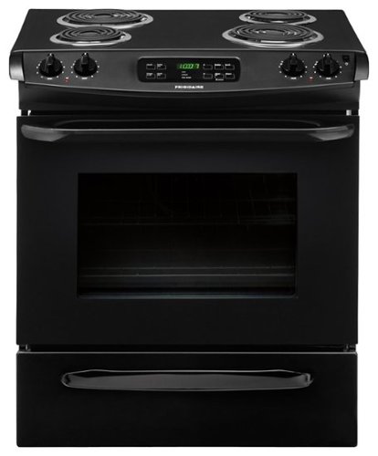 Frigidaire - 4.6 Cu. Ft. Self-Cleaning Slide-In Electric Range - Black-Front_Standard 