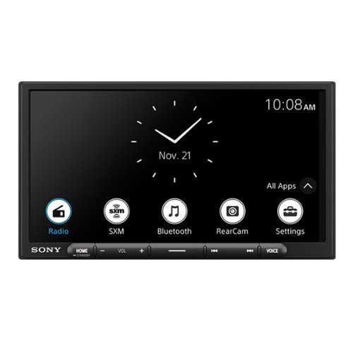 Sony - Mobile XAV-AX6000 Digital Multimedia Receiver with Android Auto, Apple CarPlay, and HDMI Connectivity - Black-Front_Standard 