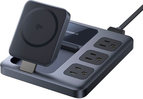 Baseus Nomos Charging Station Qi2 3AC+1U+3C+ Magnetic Wireless 67W 1.5m US Black - Black WORLDWIDE DELIVERY