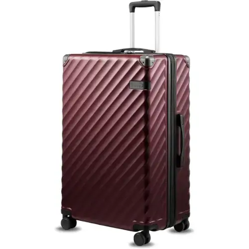 Front. LUGGEX - LUGGEX 28 Inch Luggage with Spinner Wheels Expandable Hardside Large Checked Suitcase - EX-Core - Cherry.