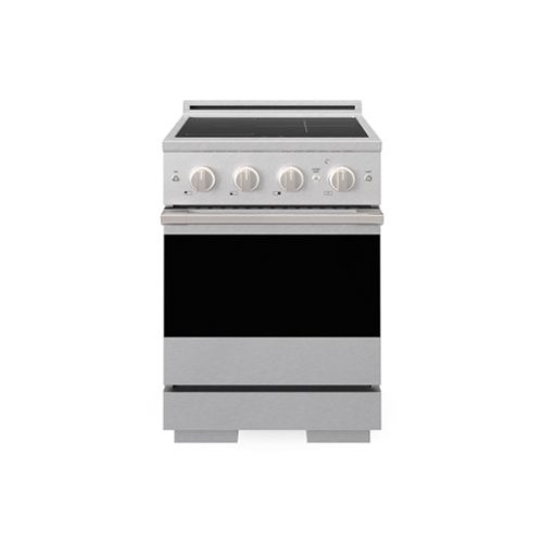 ZLINE - 24 in. 3.2 cu. ft. Marino Freestanding Induction Range with 3 Burners and Convection Oven - Satin Stainless Steel