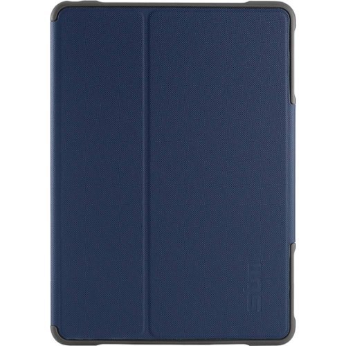 STM - Dux Folio Case for Apple® iPad® mini (5th Generation) and iPad® mini 4 - Blue-Front_Standard 