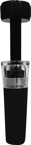  Epicureanist - Vacuum-Pump Wine Bottle Stopper - Black