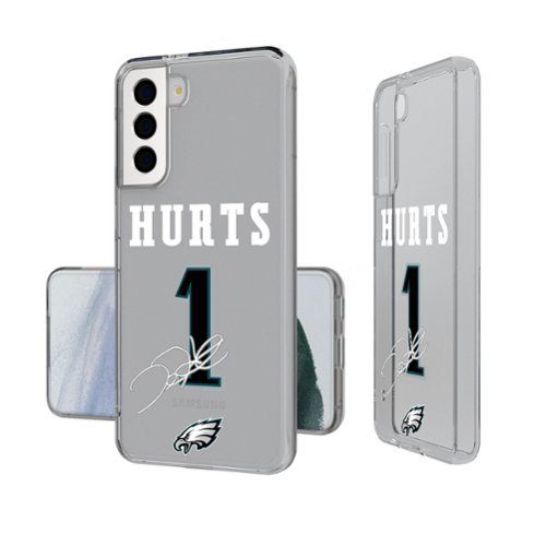 Keyscaper - NFL - Jalen Hurts Philadelphia Eagles Galaxy Clear Case - S24 - Multicolor-Front_Standard 