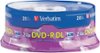Verbatim - Double Layer DVD+R DL 8.5GB 8x 20pk Spindle - Blue/Purple-Front_Standard
