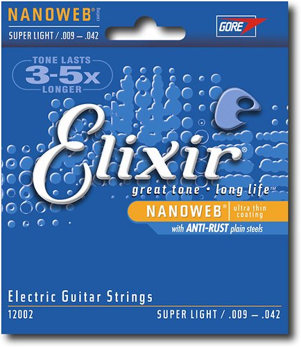  Elixir - Steel Light Electric Guitar Strings - Silver
