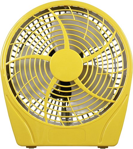  Dynex™ - 9&quot; Table Fan - Lemon Yellow