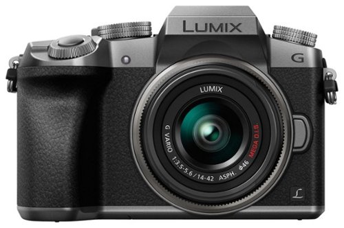  Panasonic - G7 Mirrorless Camera with LUMIX G VARIO 14-42mm f/3.5-5.6 II ASPH./MEGA O.I.S. Lens - Silver